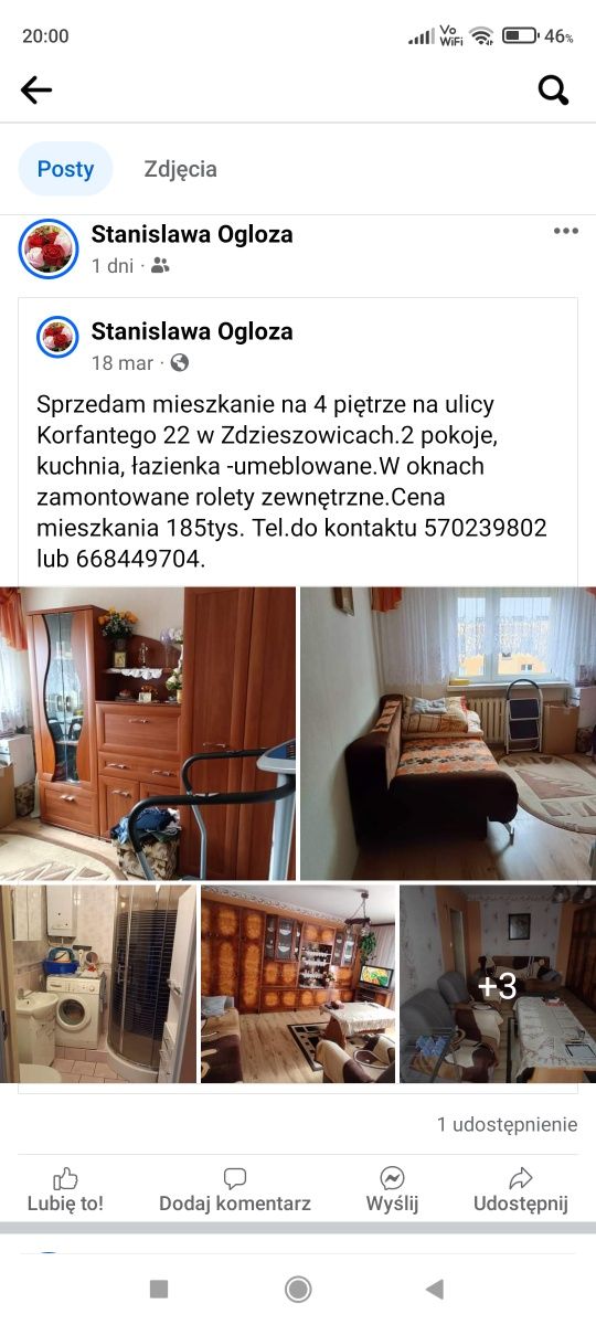 Sprzedam mieszkanie w Zdzieszowicach