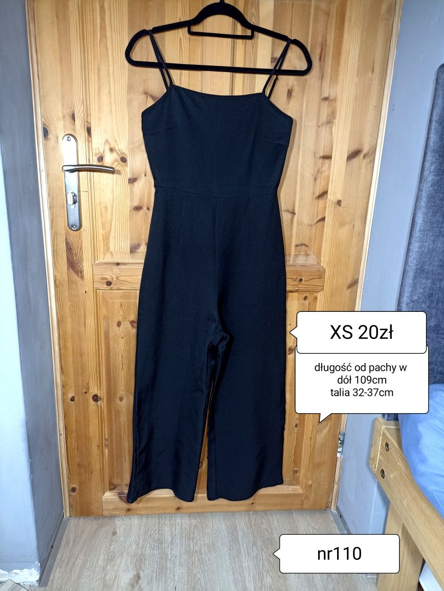 Czarny kombinezon rozmiar xs
