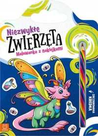 Niezwykłe zwierzęta. Malowanka z naklejkami - Anna Podgórska