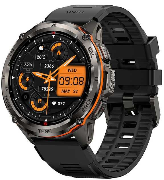 Смарт-годинник KOSPET Tank T3 Ultra Black