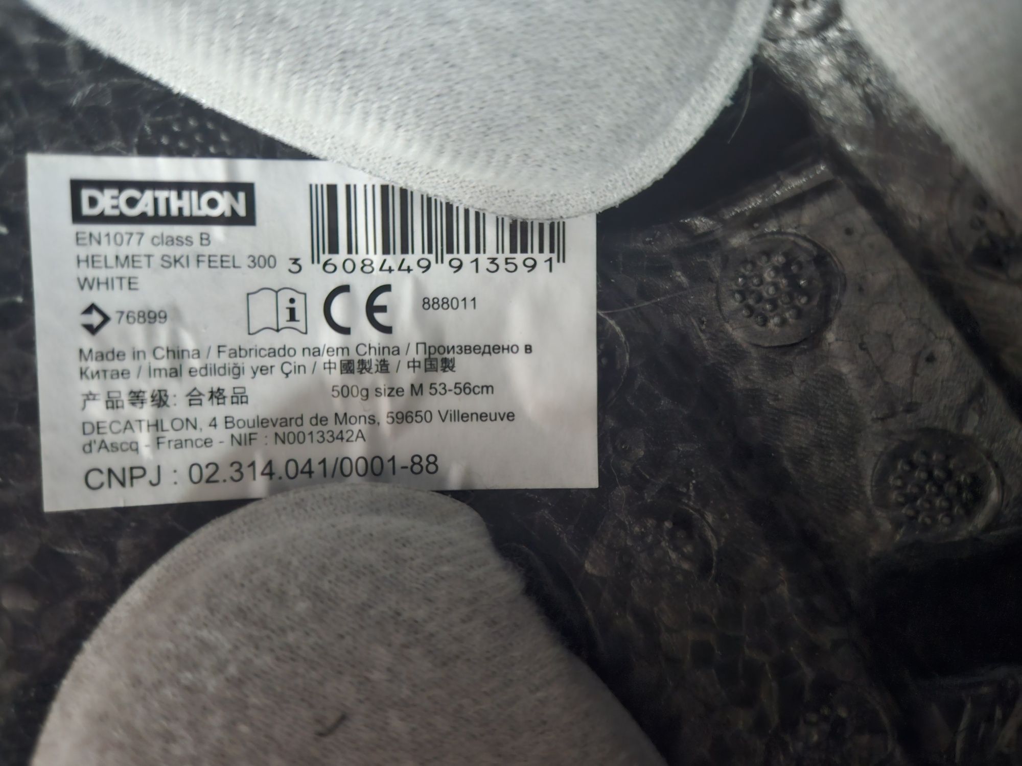 Kask na narty, snowboard dziecięcy ocieplany, M