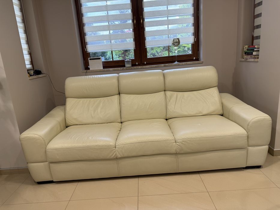 skórzane Kanapa rozkładana sofa Etap Sofa + fotel