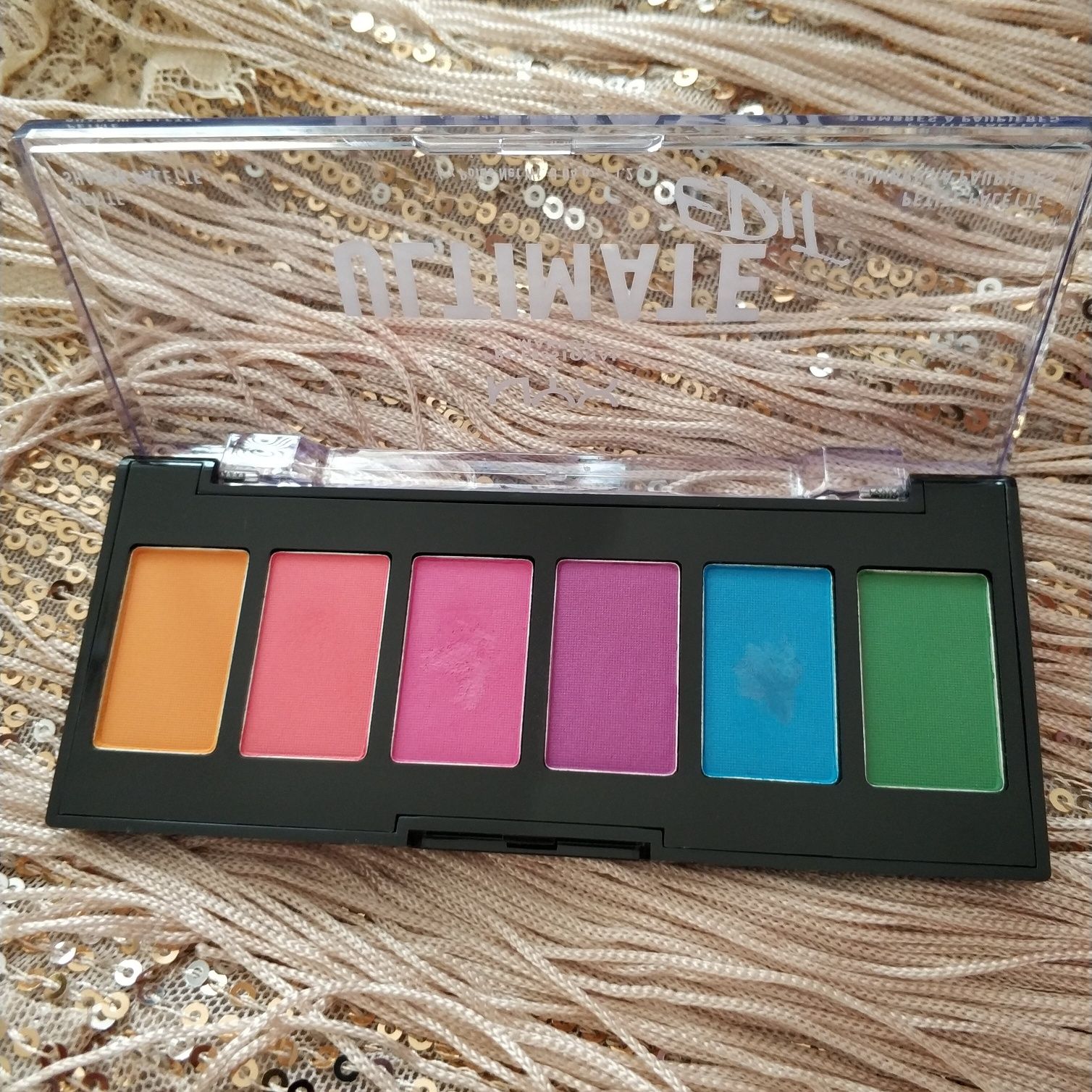 Nyx ultimate paleta cieni do powiek oczu kolorowe