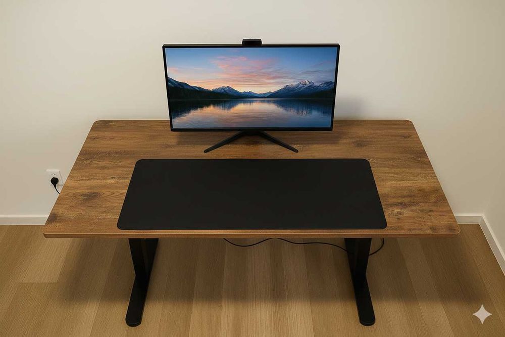 NOWE Biurko Elektryczne Regulowane 140x60 Gamingowe Podnoszone FAKTURA