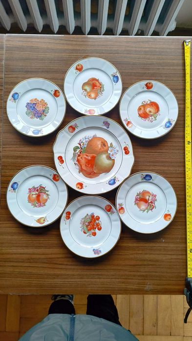 Talerze, kubki, filiżanki, ceramika prl