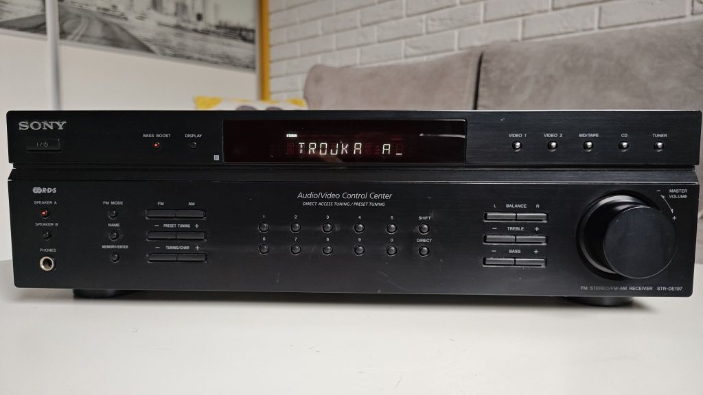 Amplituner stero/video Sony STR-DE197, RDS, mocny.