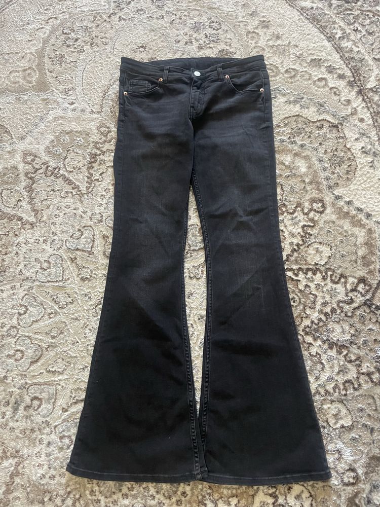 Flared jeans джинсы клеш черные серые drill drip