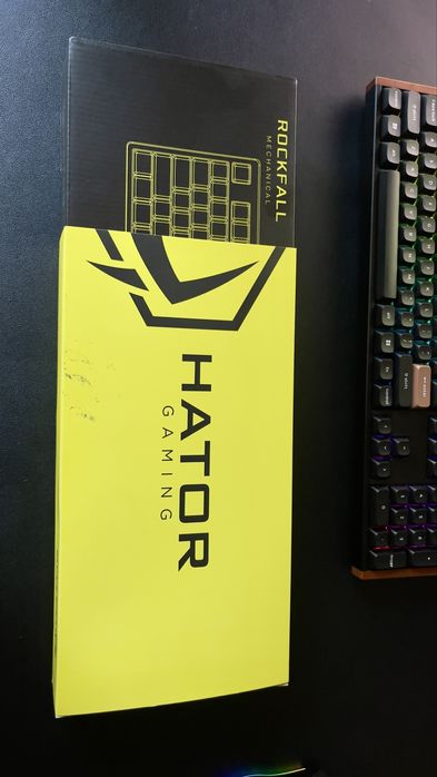 Hator Rockfall Mechanical Red Switches Yellow Edition RU (HTK-603)