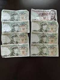 Banknoty PRL-u (50zł i 100 zł)