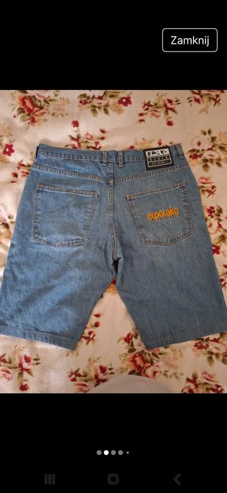 Spodenki krotkie szerokie baggy meskie elpolako jeans XL