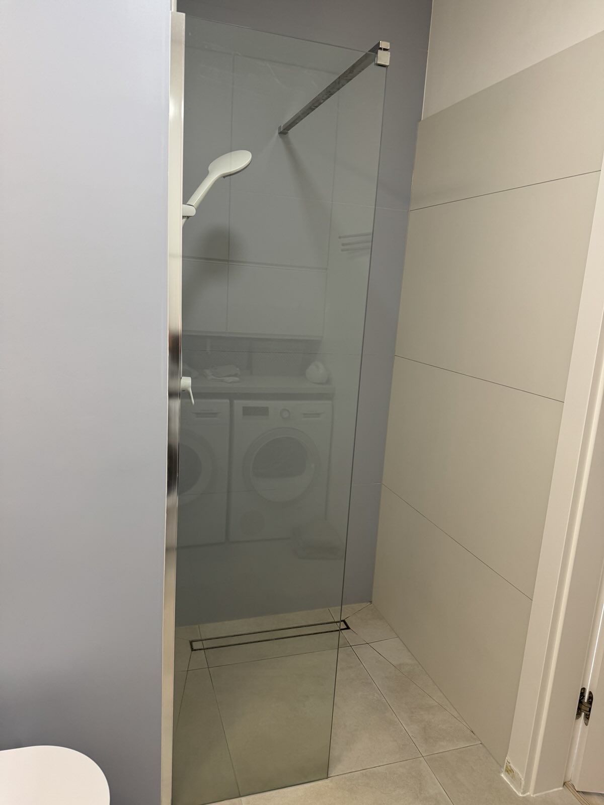 Ścianka prysznicowa Walk-in 50 x 200 cm, transparent 8 mm, chrom