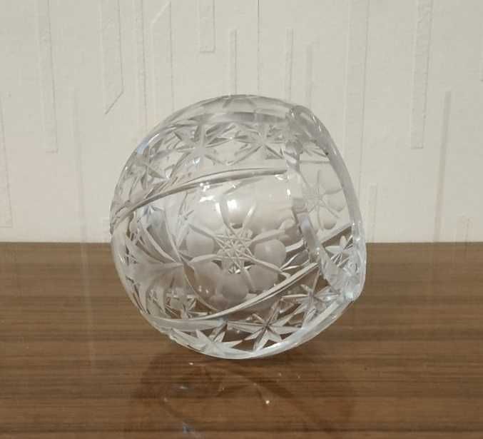 Ваза декоративная хрустальная "шар", 70е года, ГДР
