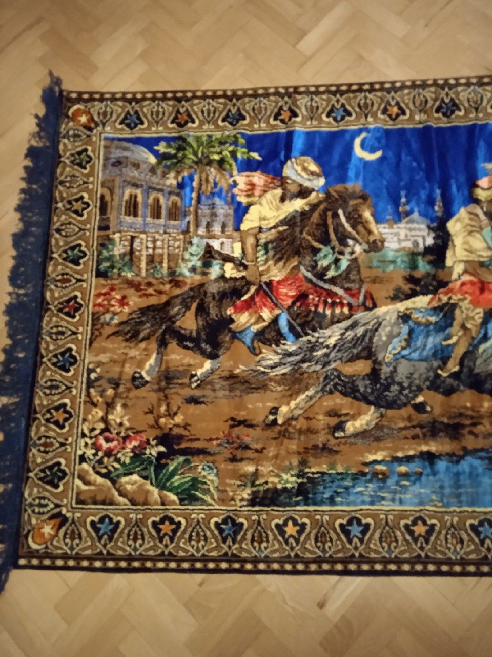 Kilim gobelin dywan na ścianę Ucieczka z pałacu 120 x 188