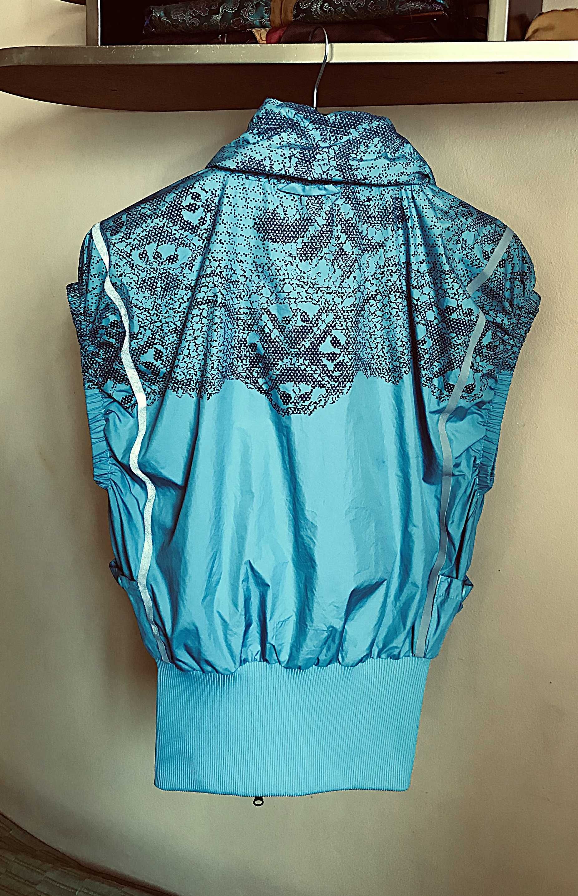 kamizelka sportowa adidas x stella mccartney cienka turkus wzór 36