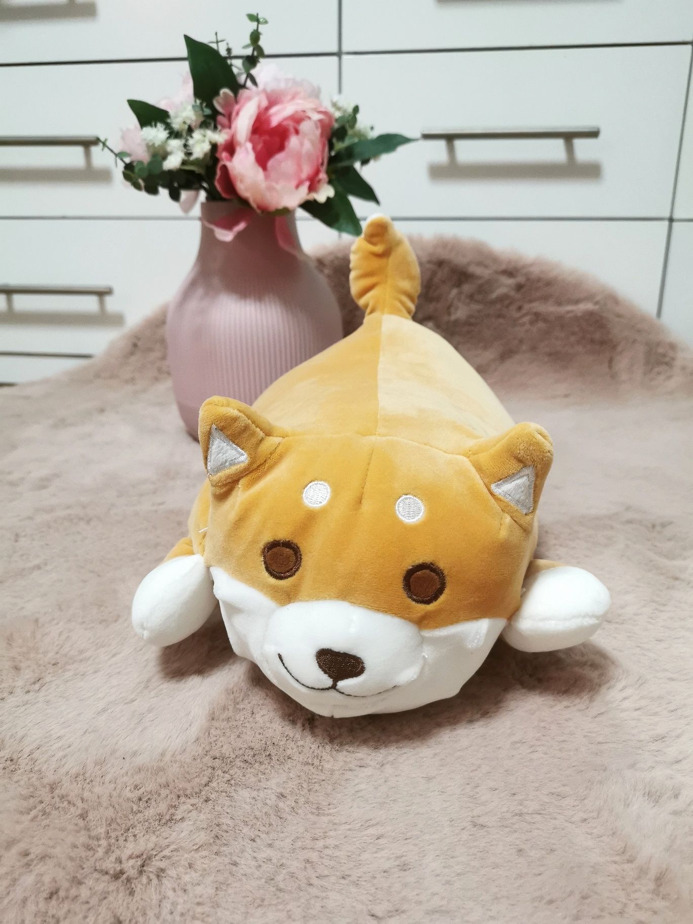Pies Shiba maskotka poduszka przytulanka