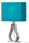 Lampka,lampa stołowa 2szt., nocna Ikea Klabb, turkus , niebieski