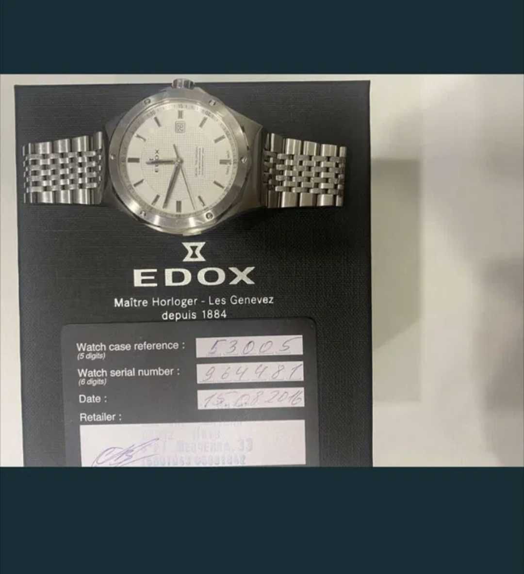 Швейцарские часы EDOX.
Серия "Дельфин"