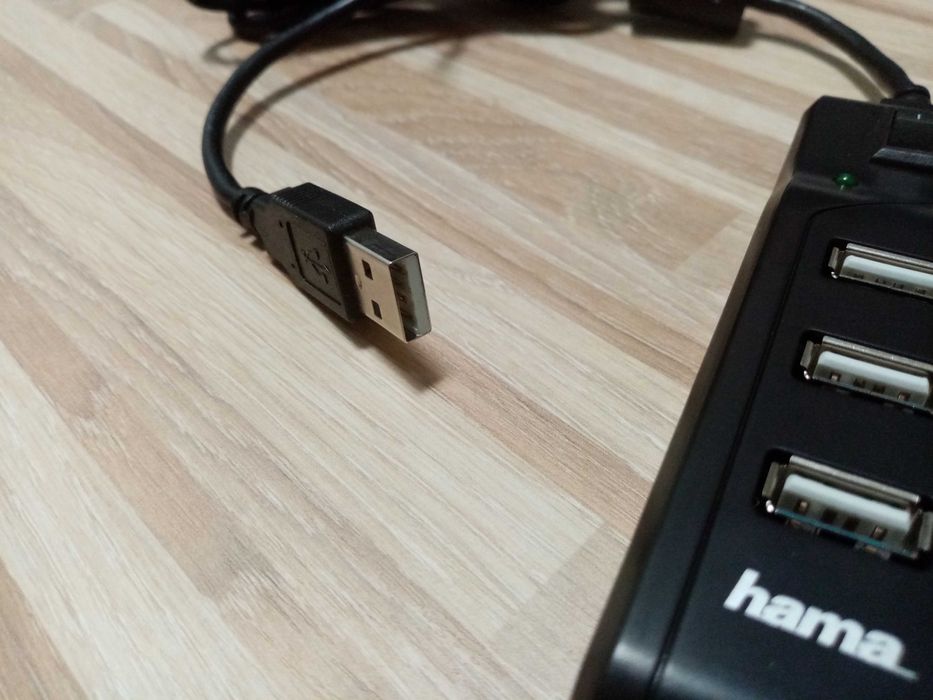 USB 2.0 Hub HAMA 4 wejścia adapter USB