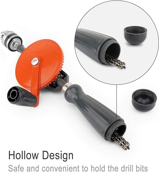 HAND DRILL  Wiertarka ręczna mocna, pojemność 1/4 cala 0,6-6 mm