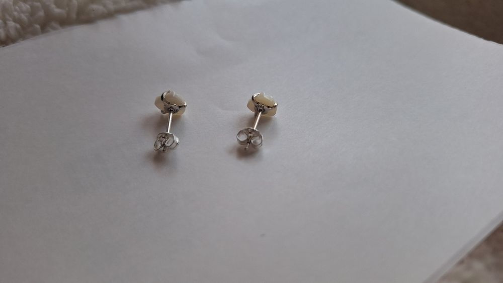 Brincos Pandora Rosa Branca