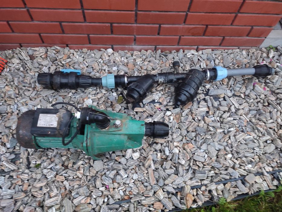 Pompa 230V komplet do nawodnienia , duża wydajność , akcesoria.