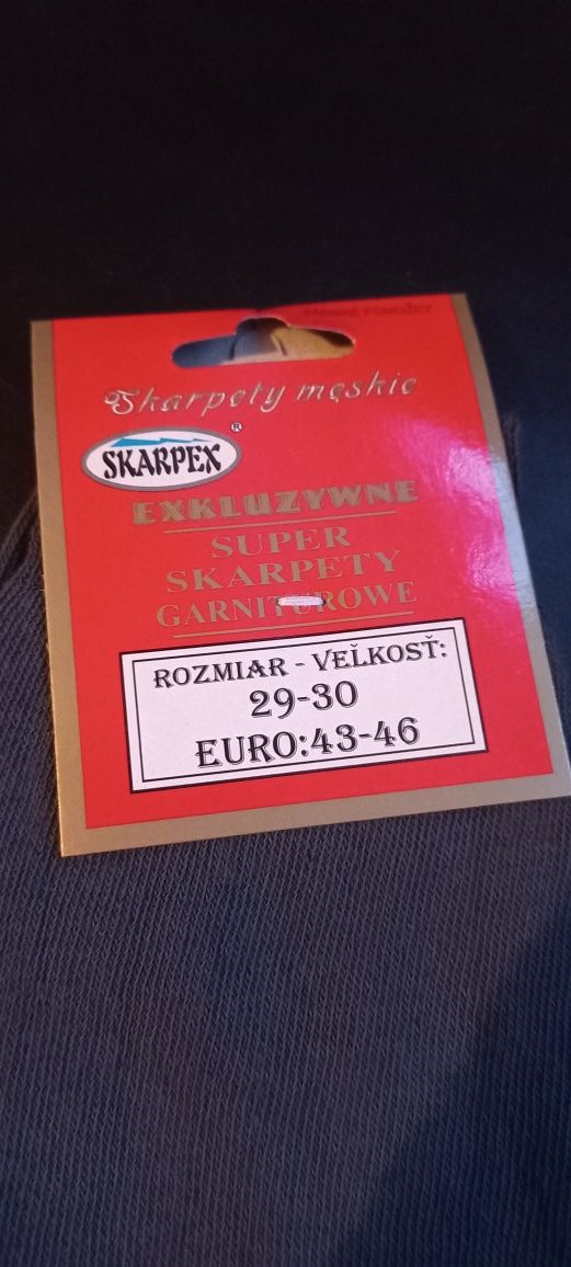 Skarpety męskie ekskluzywne garniturowe