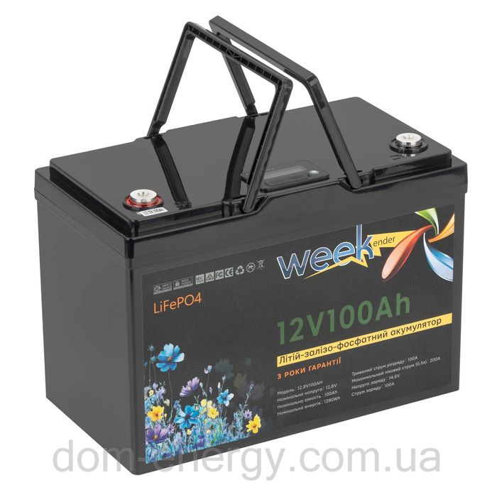 Гарантия 3 года Аккумулятор Литий-ферумный LiFePo4 100Ah 12v фосфатный