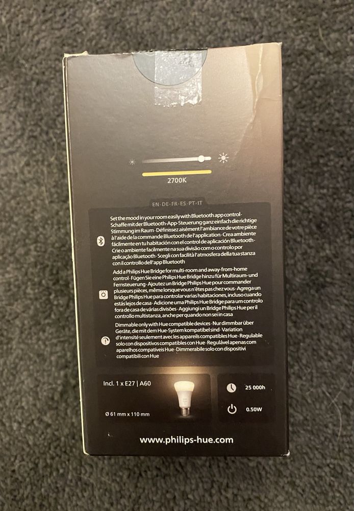 Philips Hue White ŻARÓWKA LED A60 E27 806lm 9W