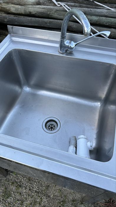 banca/ lava loiça  de inox usada
