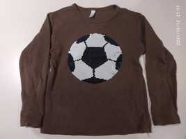 Bluzka bluzeczka roz 104 cekiny dwustronne piłka nożna football