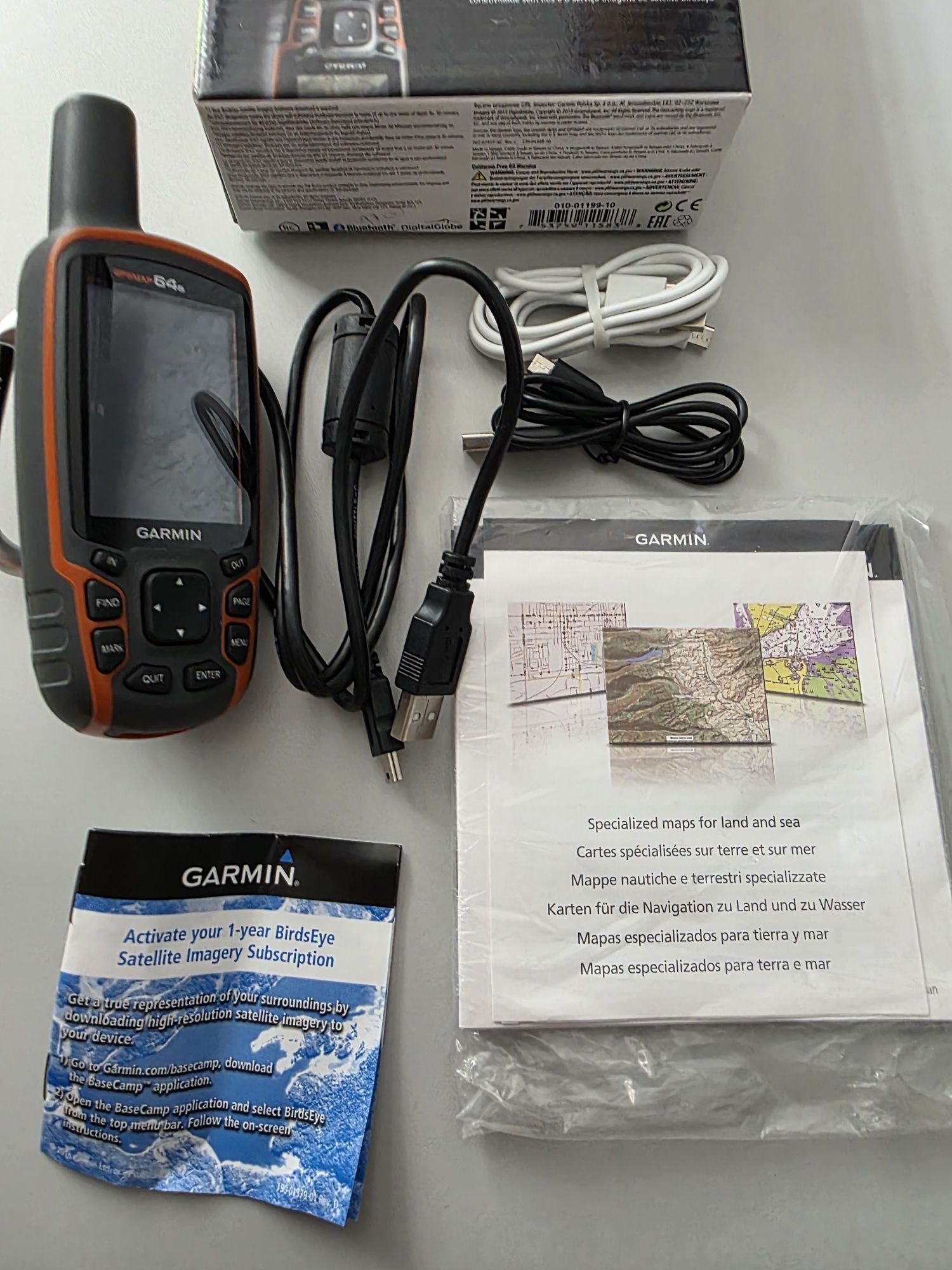 Туристичний GPS-навігатор Garmin GPSMAP 64s, Bluetooth і ANT+, карта У