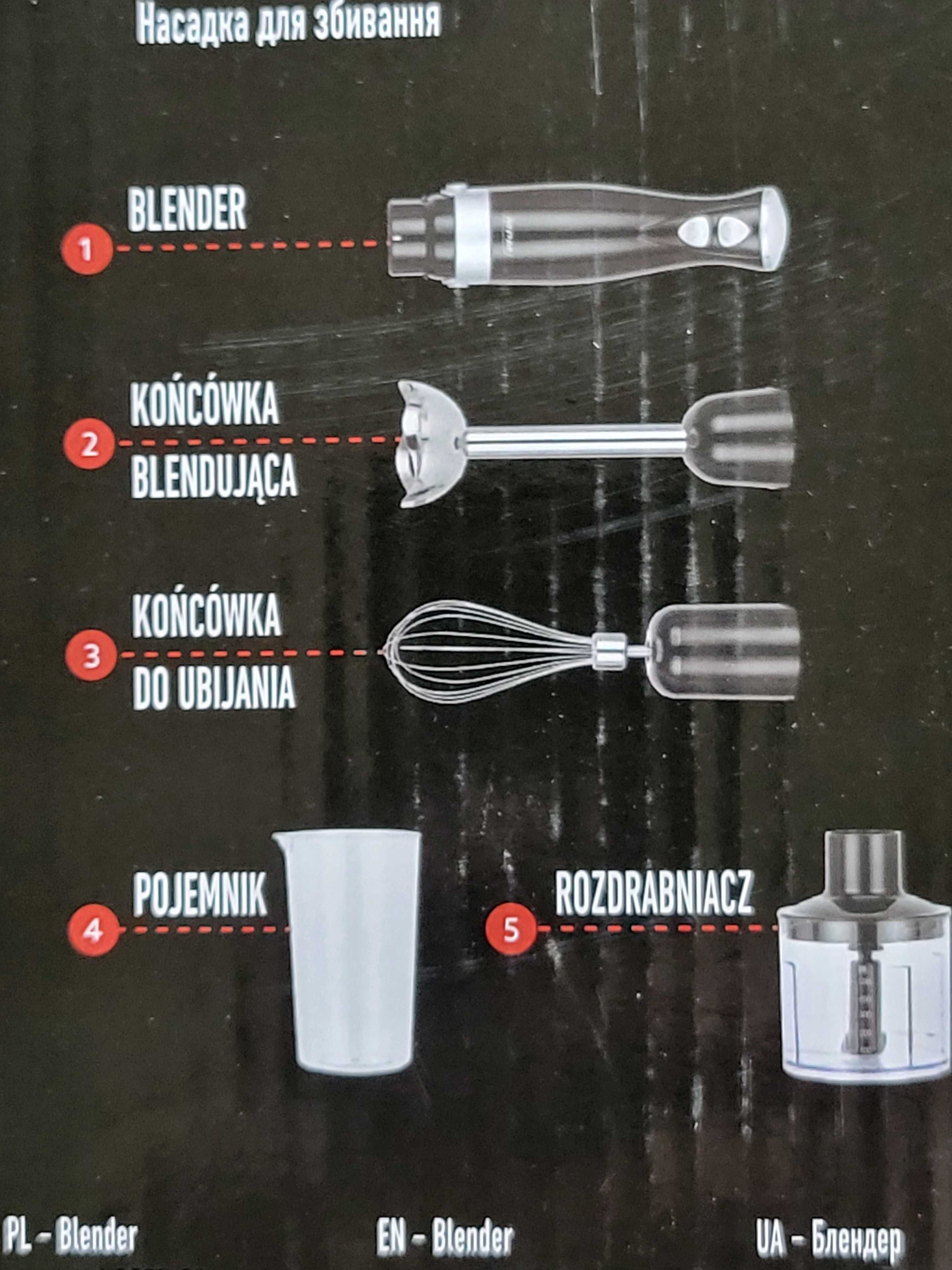 Blender 3w1 MPM siekanie, miksowanie, rozdrabnianie/ moc 700 W