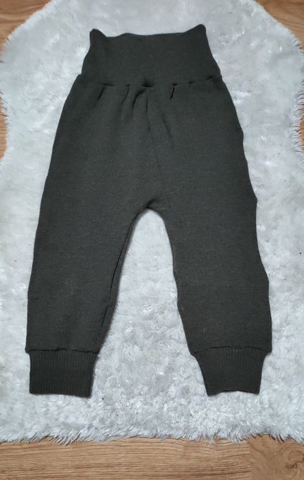 92/98 wełna jagnięca spodnie dziecięce Laannaland