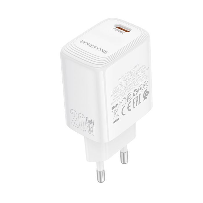 Borofone Ładowarka Sieciowa Bn26 Fuente - Typ C - Pd 20W Biała