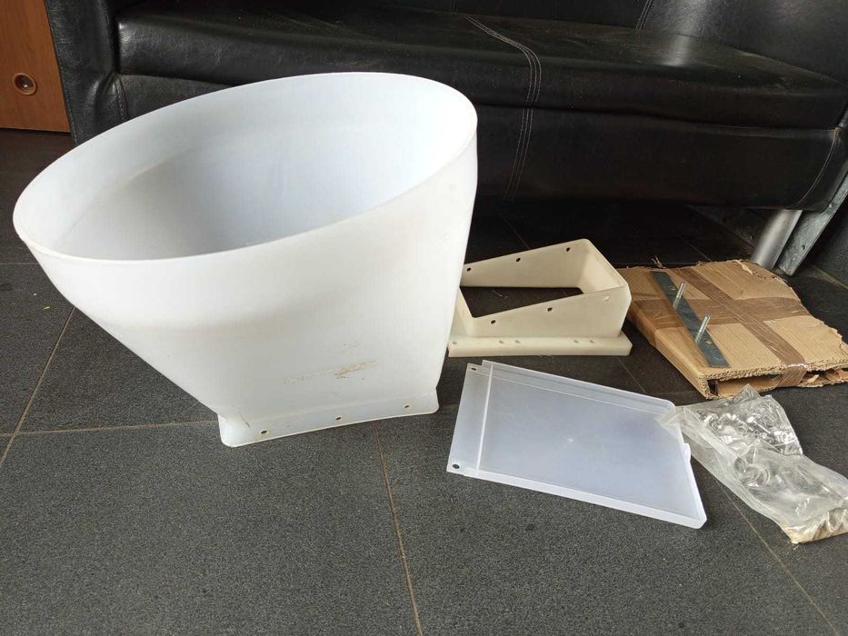 But pod silos z zasuwą, siloredukcja z zasuwą do buta, but plastikowy