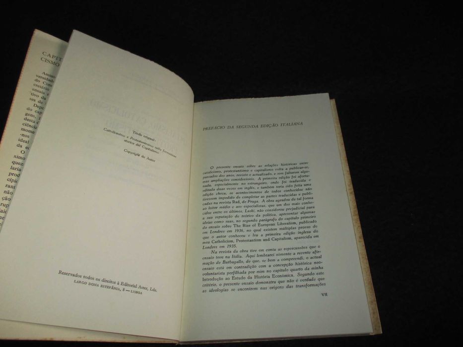 Livro Capitalismo Catolicismo Protestantismo Amintore Fanfani