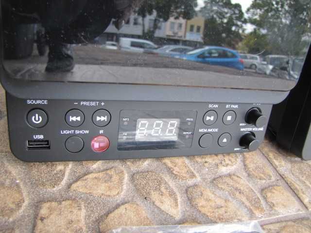 Wieża mikrowieża CD USB BT 2 głośniki pilot AUNA Microstar