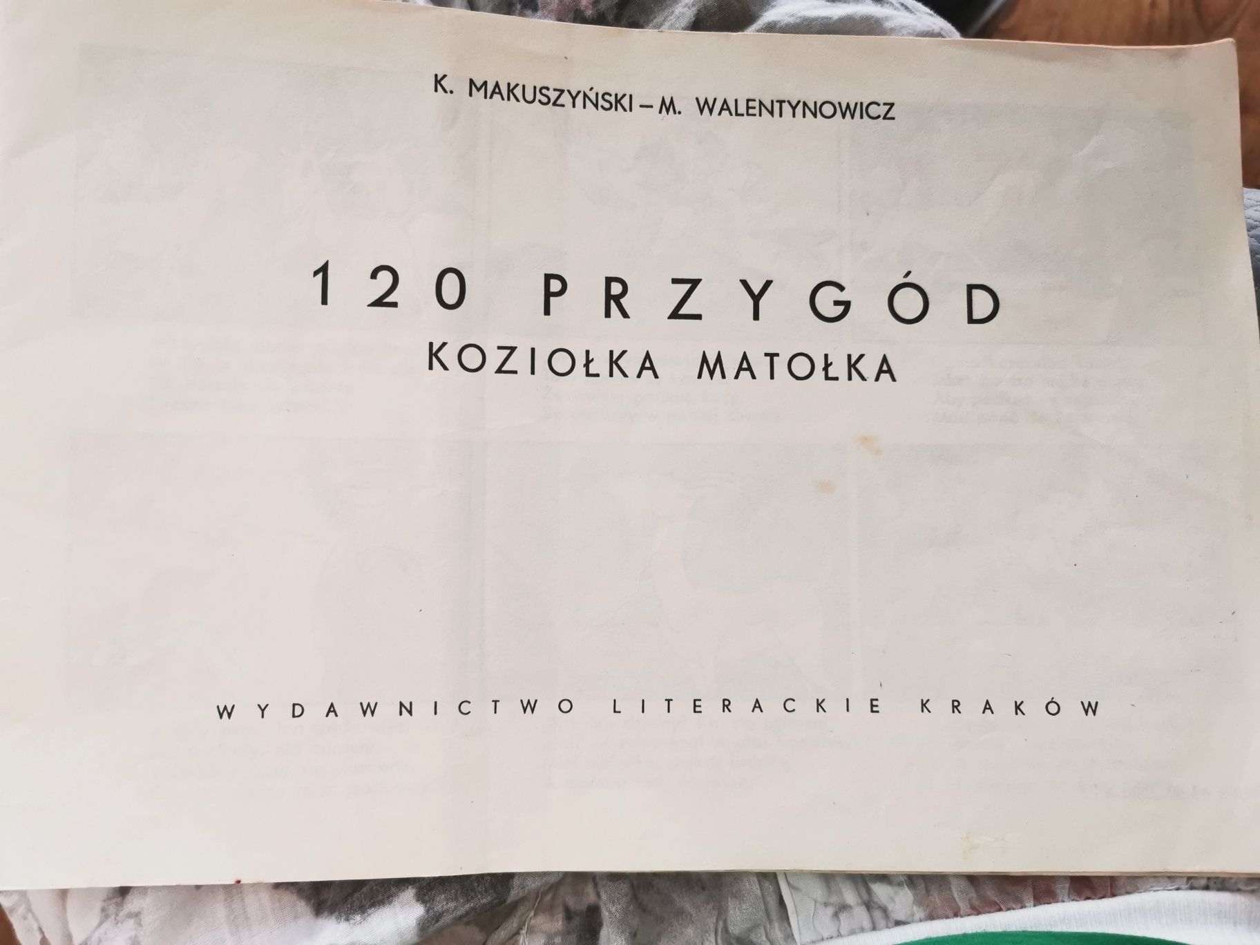 1986 Książka komiks 120 przygód koziolka Matołka
