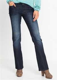 bonprix elastyczne jeansy spodnie bootcut kieszenie 36 vv