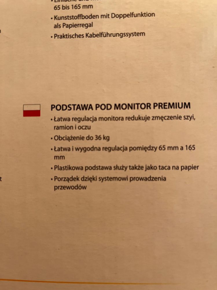 Podstawka pod monitor Fellowes- Nowa