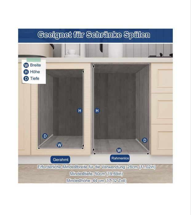 Kosz na śmieci do zabudowy segregacja 3 pojemniki 40L