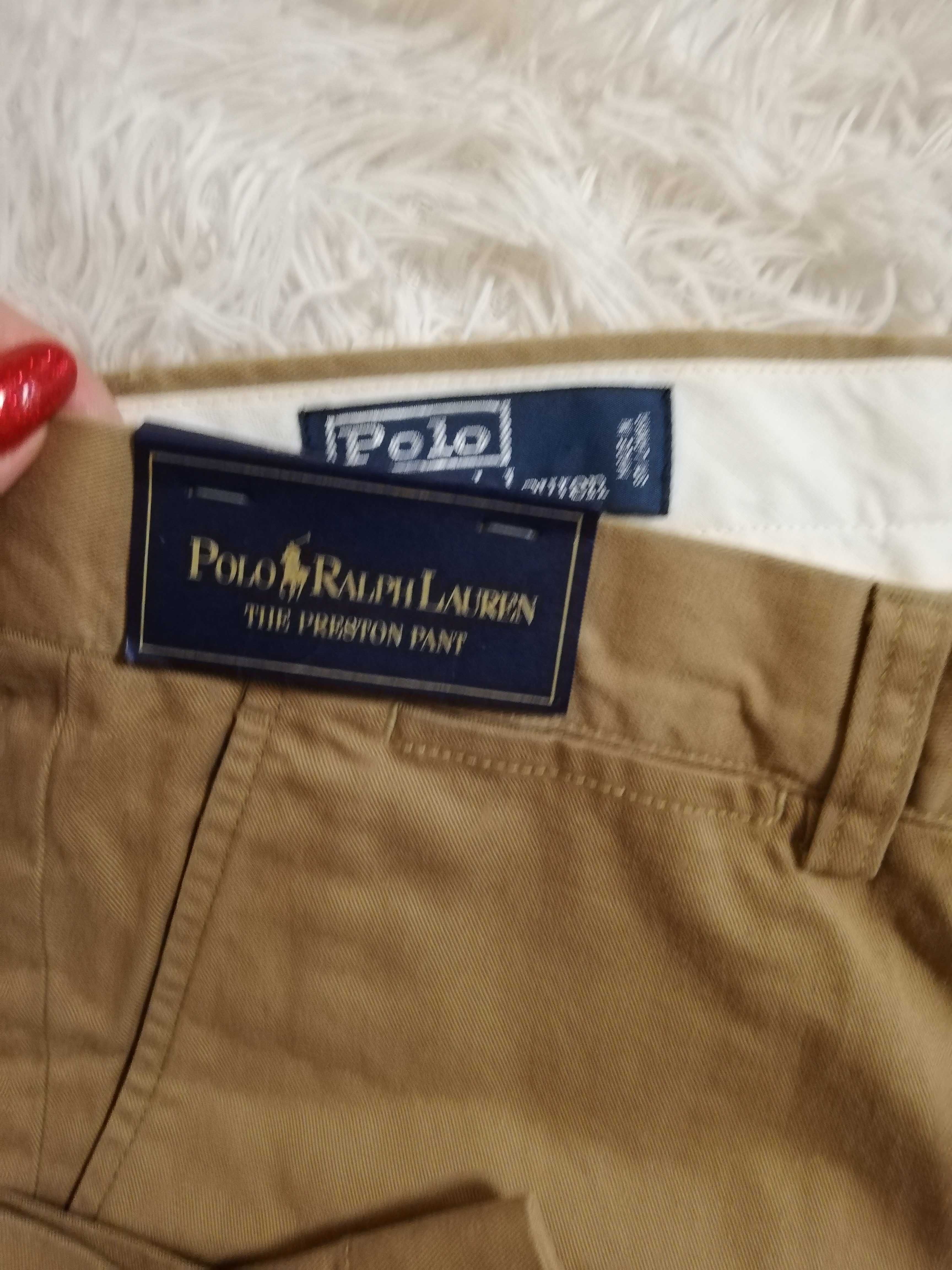 spodnie Polo by Ralph Lauren nowe z metkami 32x32 brąz