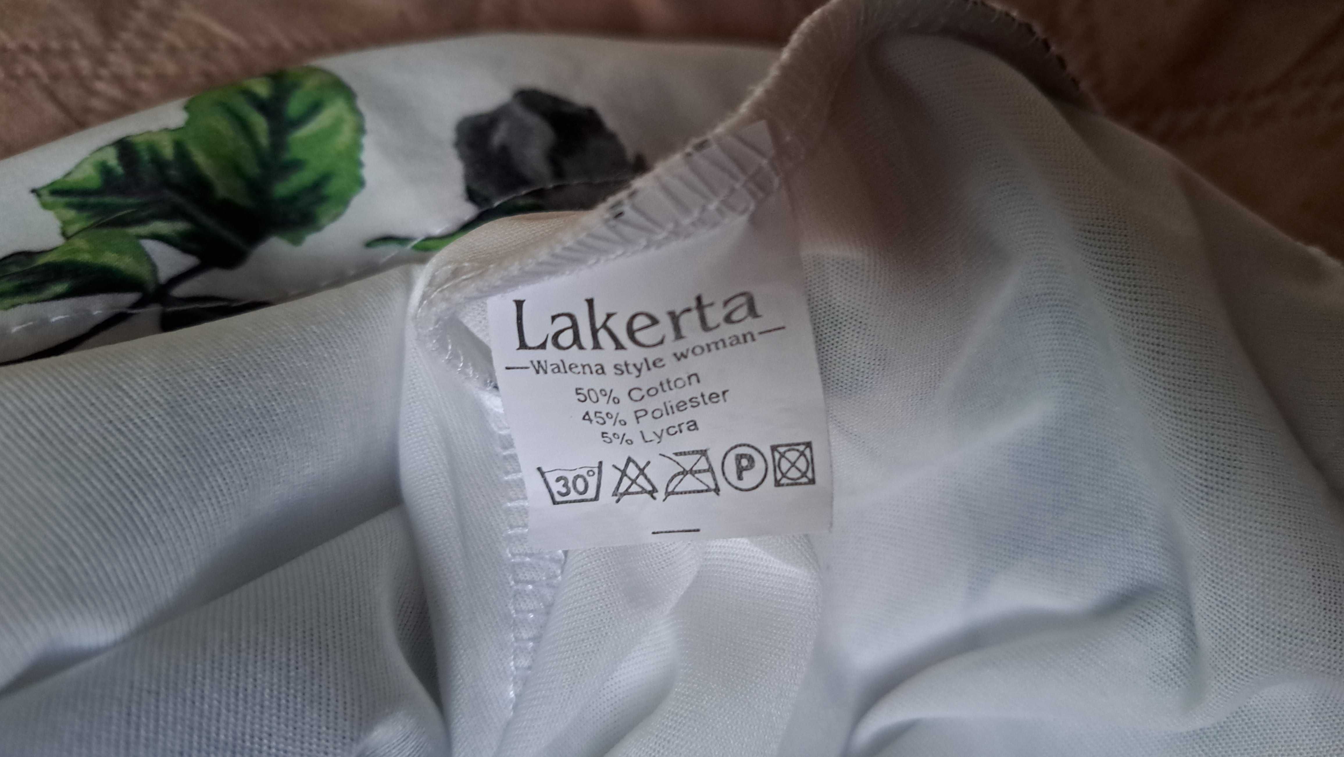 Sukienka w kwiaty róże Lakerta