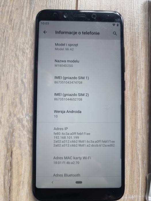 Xiaomi Mi A2 4gb ram 64gb pamięć + etui