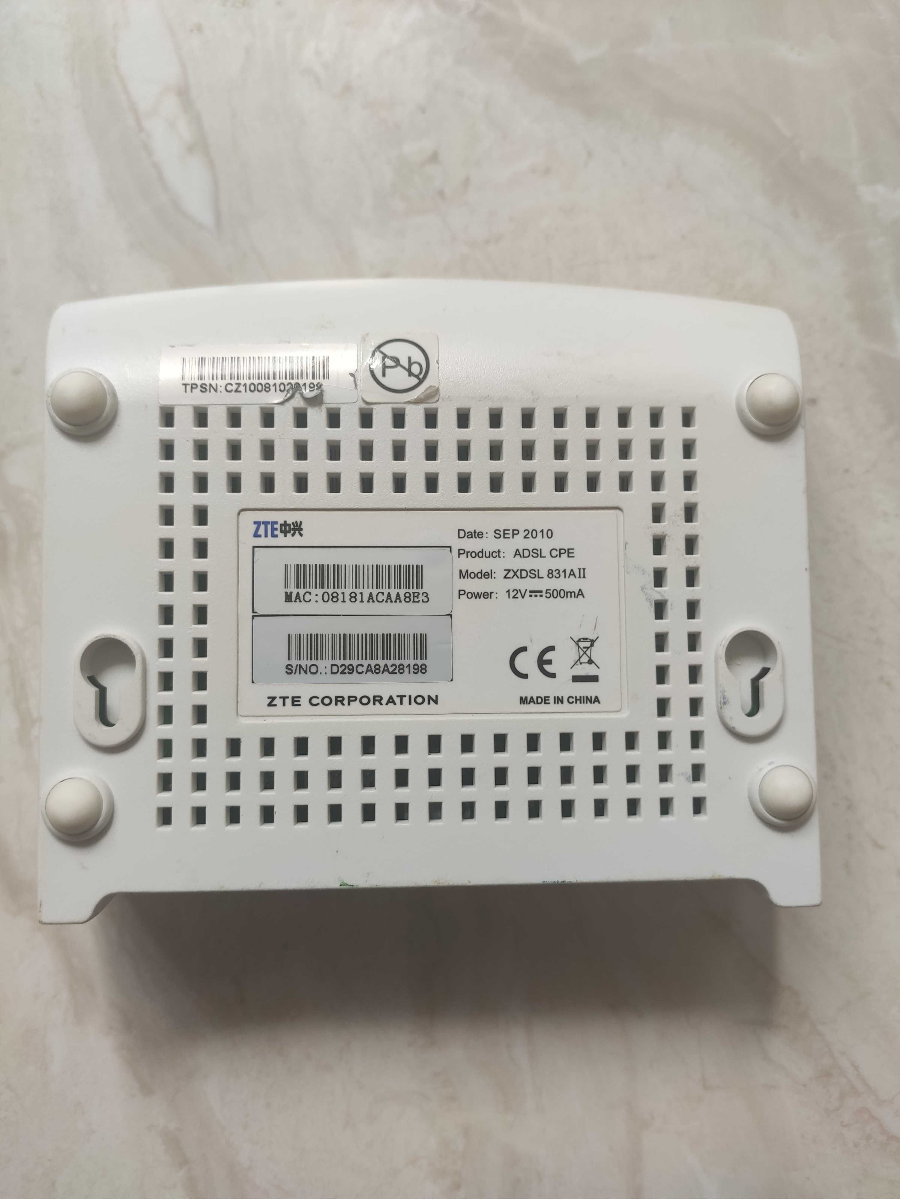 Modem  Zte ZXDSL 831AII