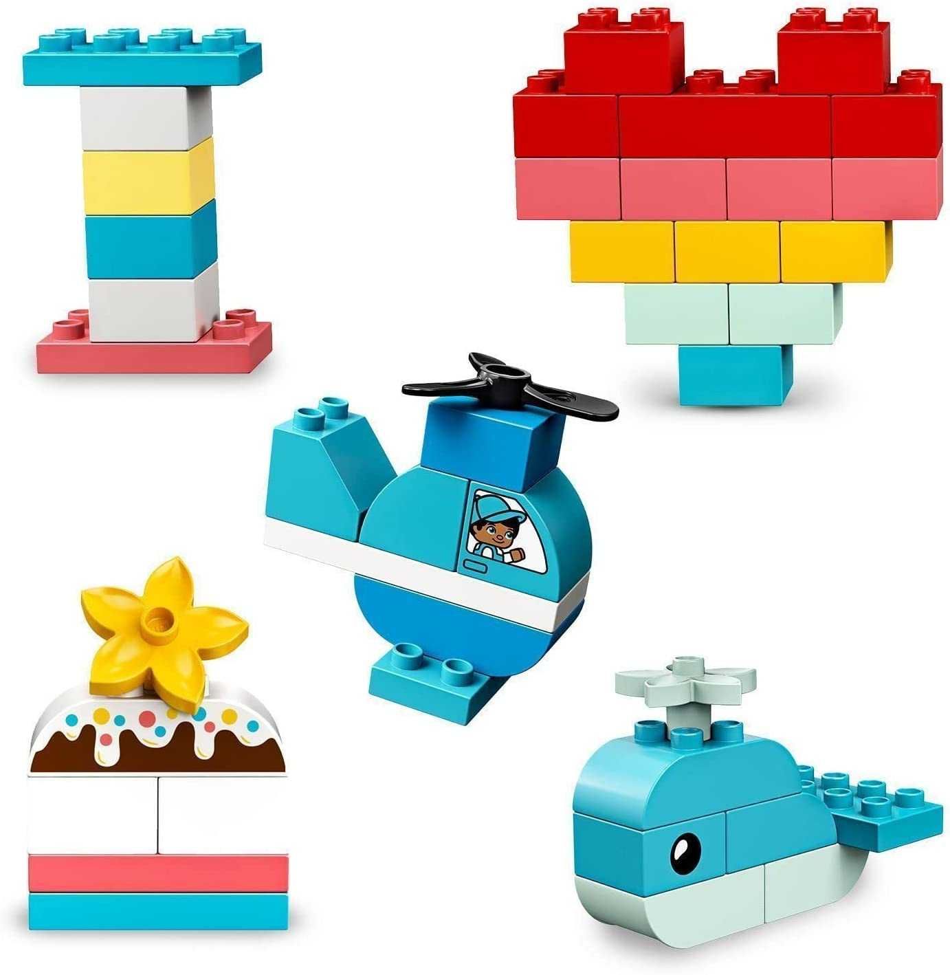 Конструктор LEGO Duplo 10909 Шкатулка-сердце 80 деталей от 18 мес.