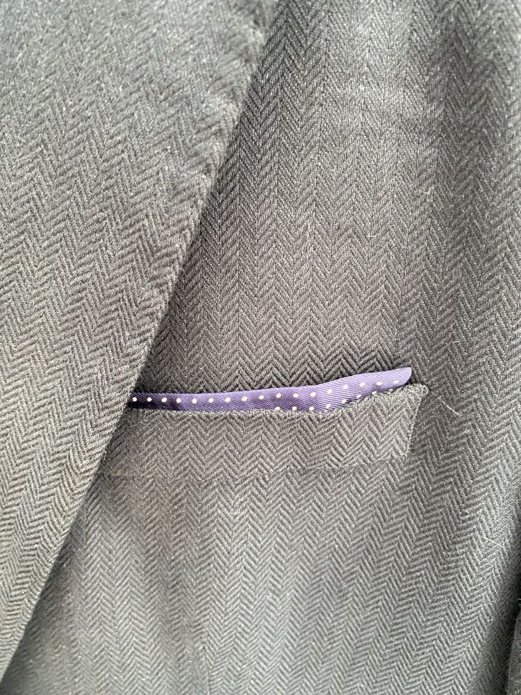 Marynarka Massimo Dutti L 40 granatowa