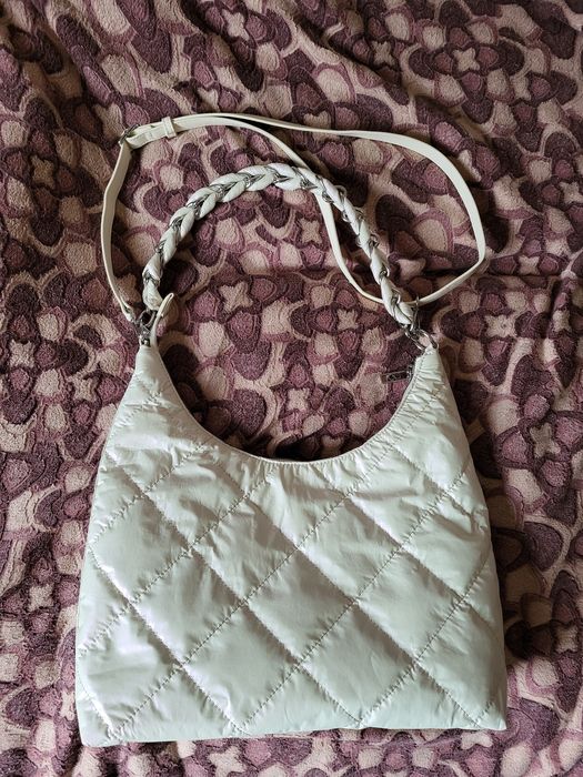 Torebka Nobo biała pikowana