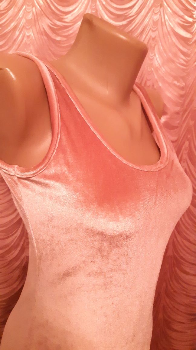 Boohoo. Платье-майка мини. Велюр.