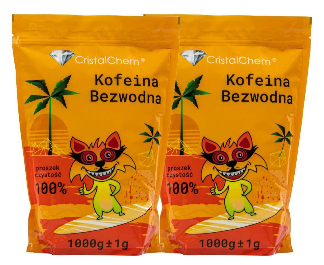 Kofeina Bezwodna 2kg Proszek 100% Puszysta Biała CAS No.: 58-08-2